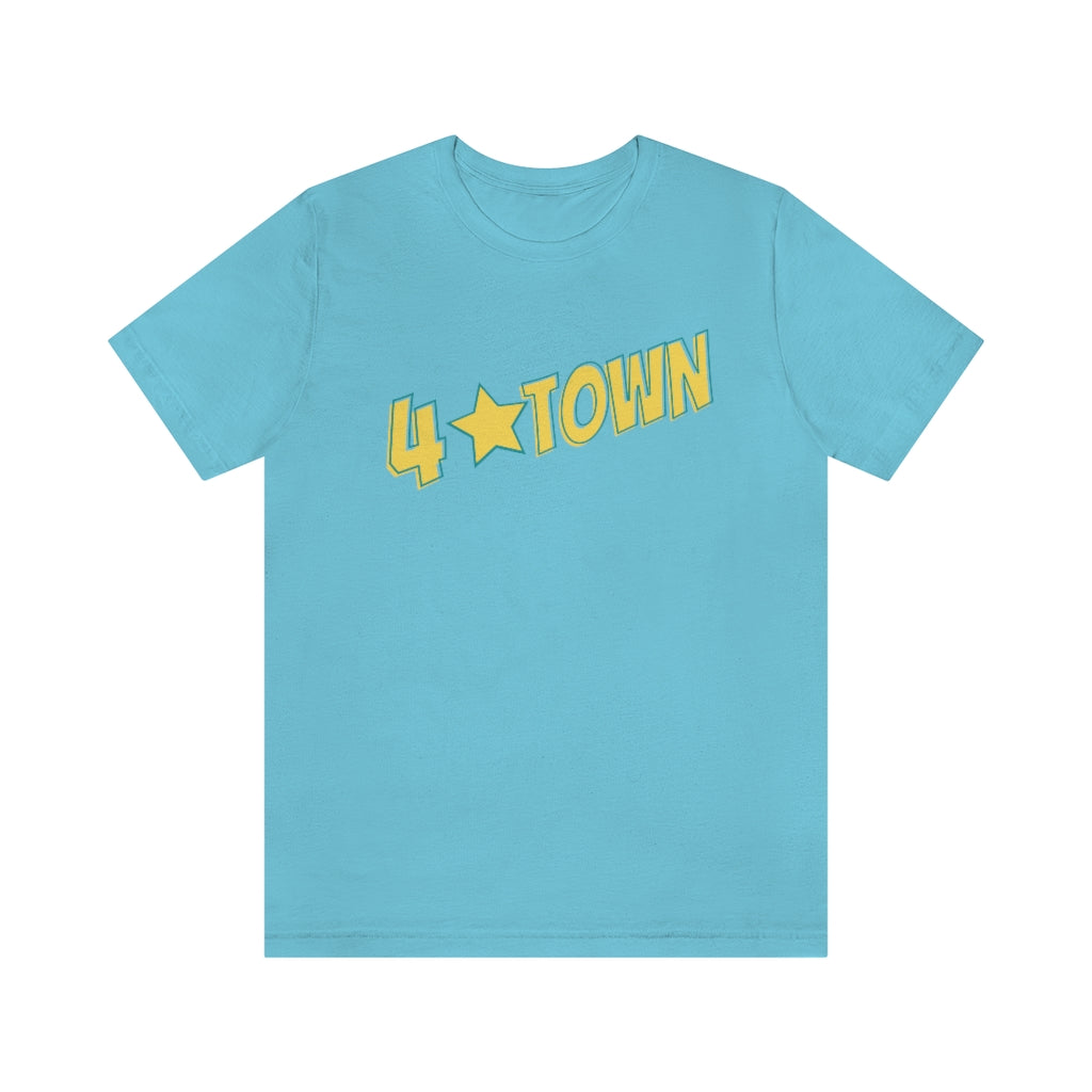 4 Town Unisex Jersey Short Sleeve Tee Four Town with Star