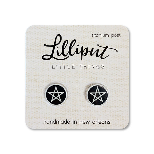 Lilliput Little Things Witchy Pentagram Earrings