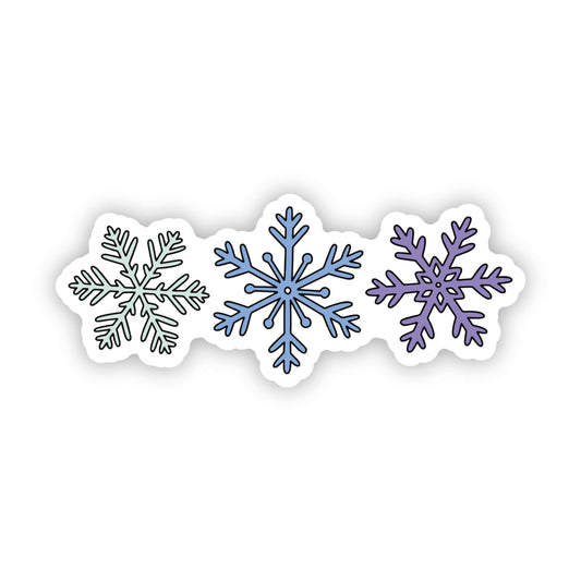 Big Moods - 3 Snowflakes Sticker
