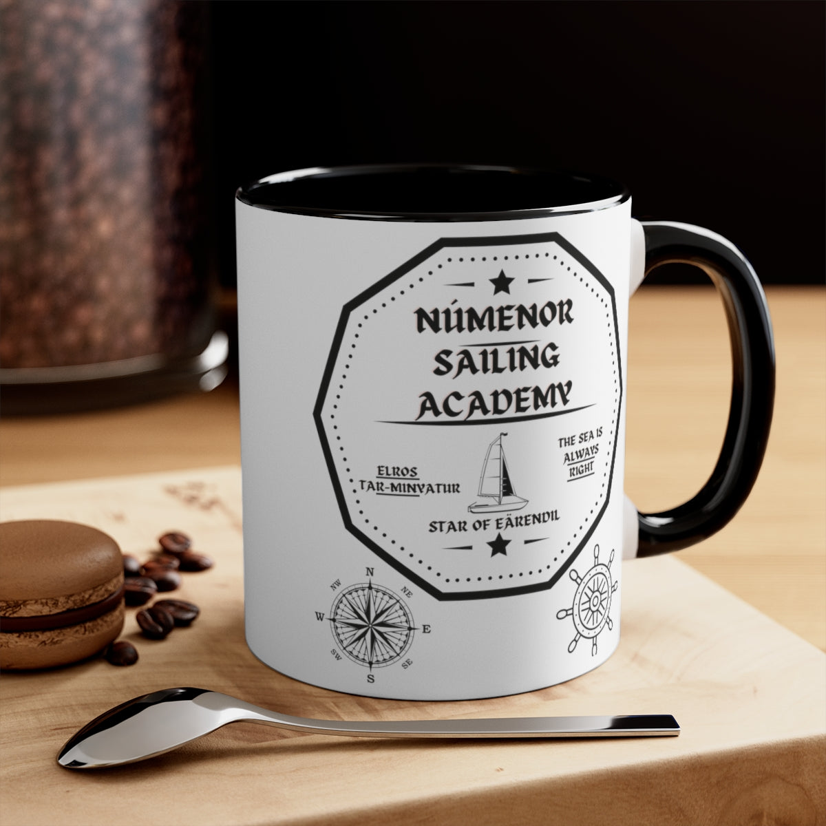 Numenor Sailing Academy Accent Coffee Mug, 11oz