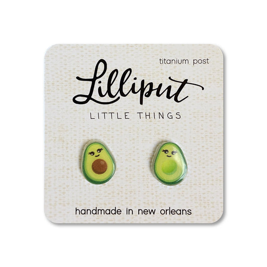 Lilliput Little Things Kawaii Avocado Earrings