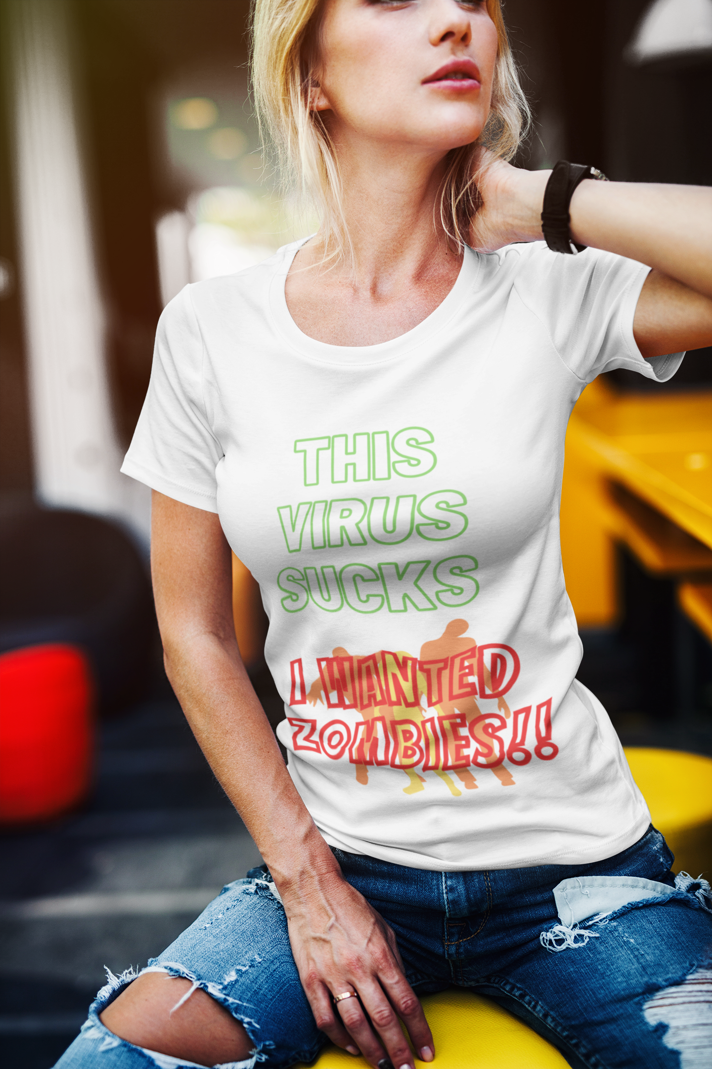 This Virus Sucks I Wanted Zombies Unisex Jersey Short Sleeve Tee