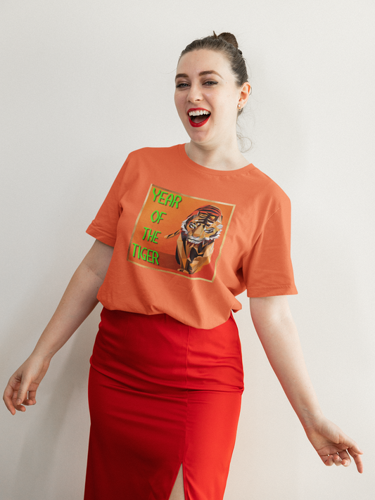 Year of the Tiger Chinese New Year Unisex Jersey Short Sleeve Tee