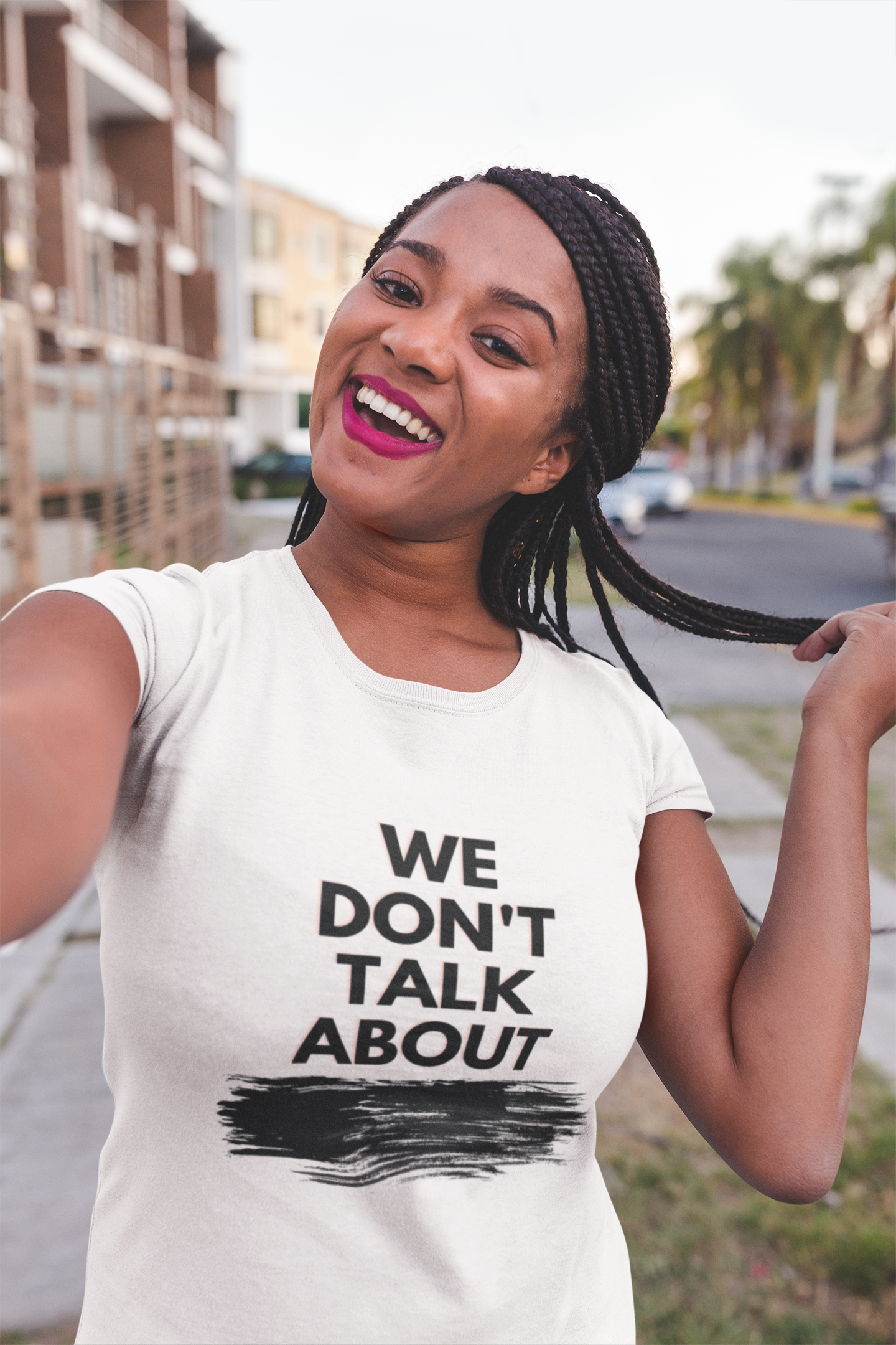 We Don't Talk About Unisex Jersey Short Sleeve Tee